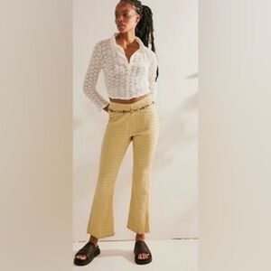 Free people beach light flare pant L
